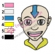 Aang Avatar The Last Airbender Embroidery Design 07